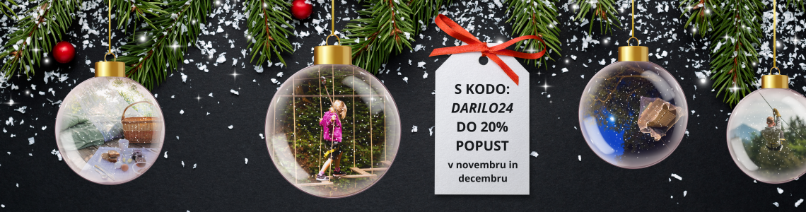 Akcija v pustolovskem parku ob koncu leta 2024